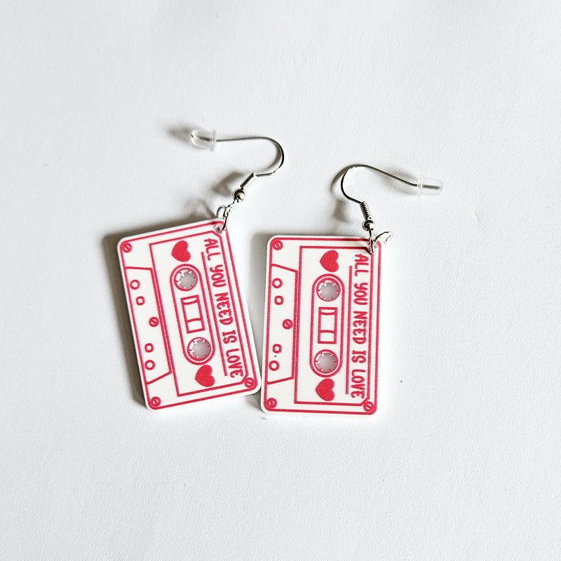 Acrylic Love Game Machine Earrings MIC-XueP133