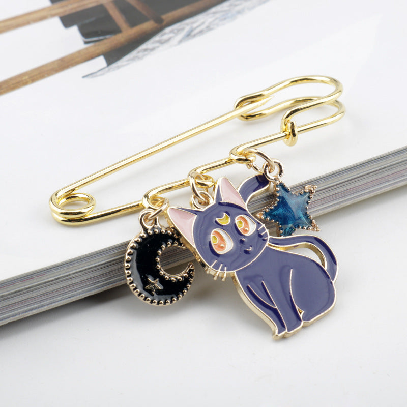 Alloy cartoon cute cat brooch MIC-DongS010