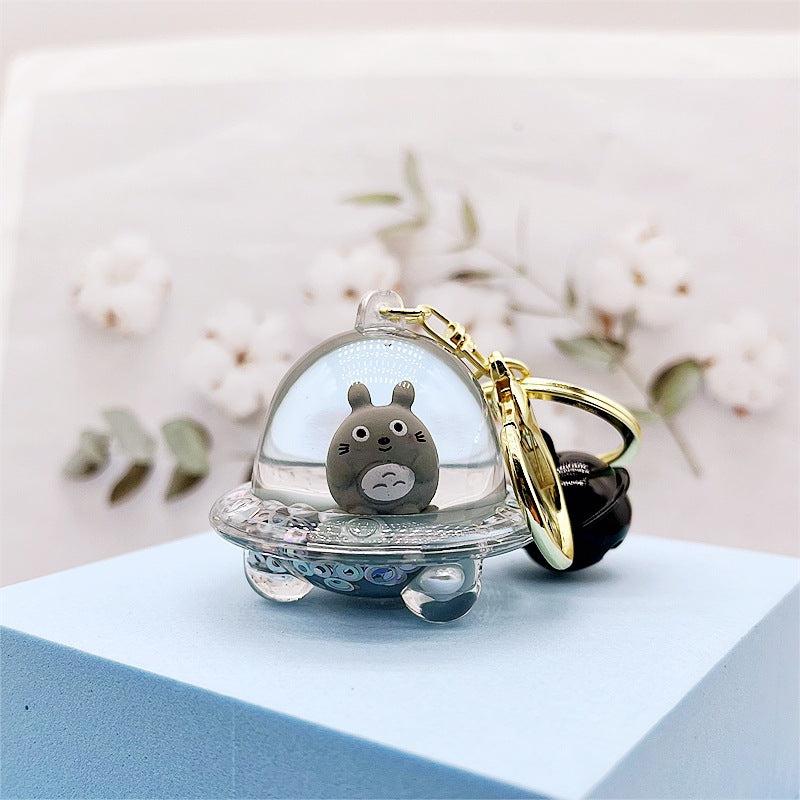 PVC cartoon carrot rabbit oil in keychain MYA-DMF008