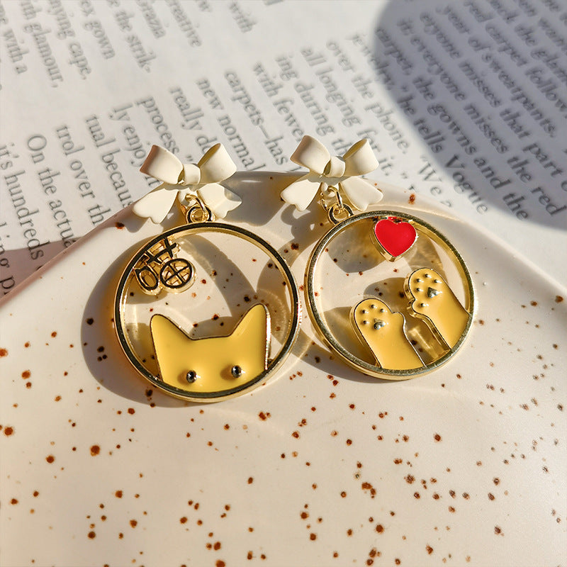 Resin cute cat earrings MIC-JiuY032