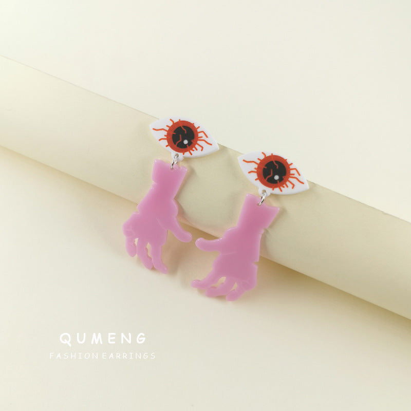 Acrylic New Eyes Tears Palm Earnails (Minimo de compra 2) MIC-QinM001