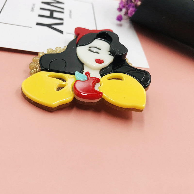 Acrylic Character Cute Brooch Minimo de compra≥2 MIC-BenD001