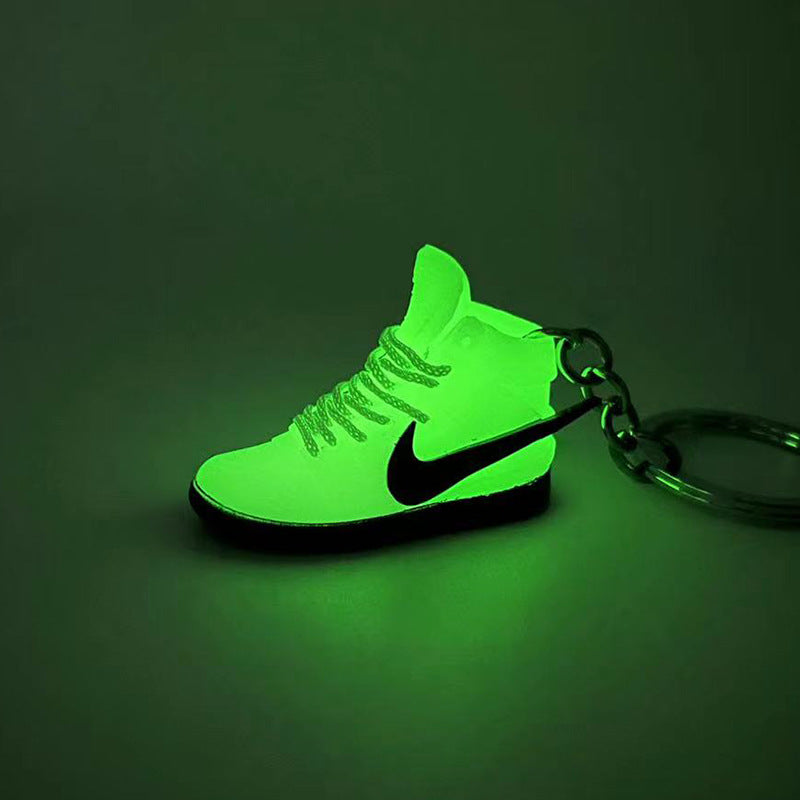 Keychains PVC Stereo Shoe Model Luminous Sneakers MIC-QLP037