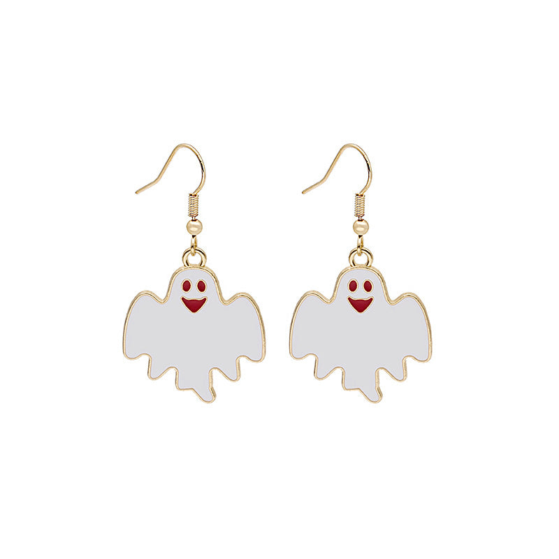 Acrylic Halloween Magic Hat Little Cat Earrings MYA-MDD051