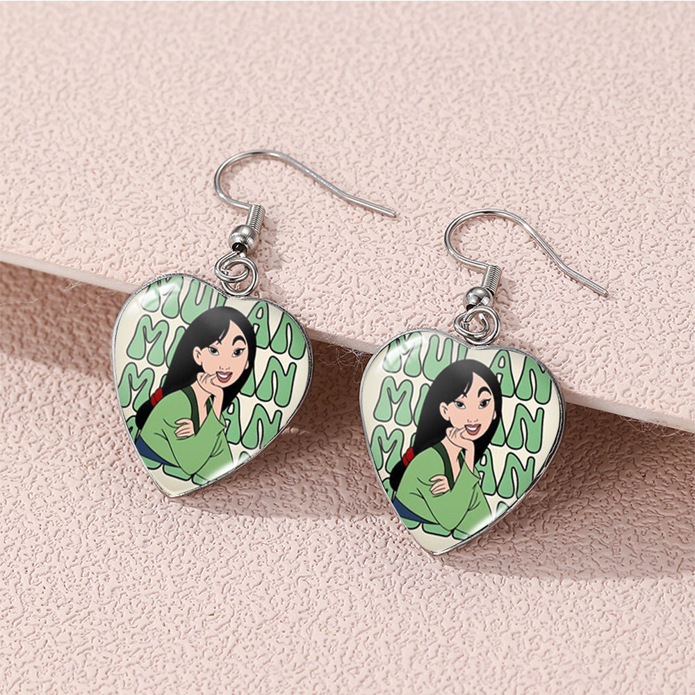 Alloy Beauty and Beast Earrings (Minimo de compra 5) MIC-XiangL115