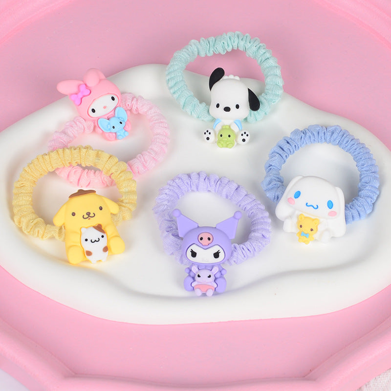 Cotton cute cartoon hair rope  Minimo de compra 3MIC-LanX006