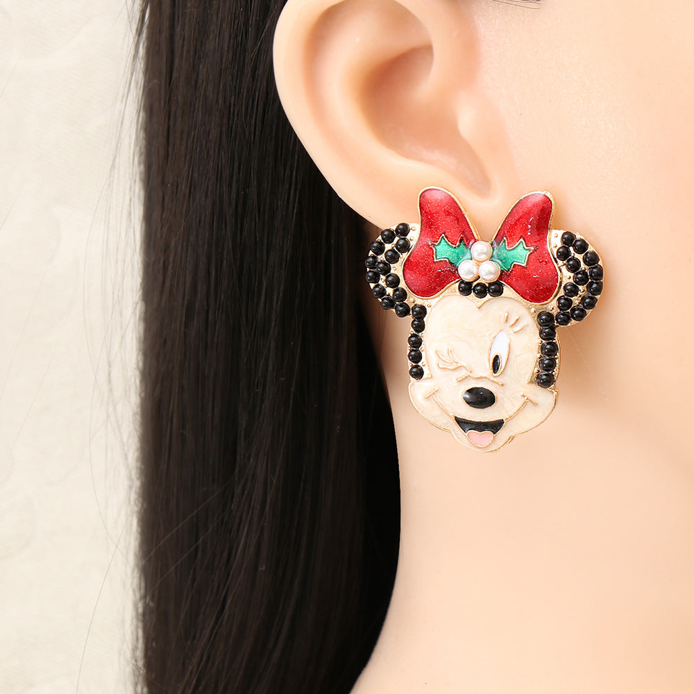 Alloy cartoon cute earrings MIC-JuJ014