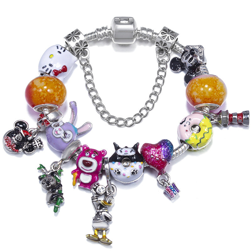 Alloy DIY Pandora Cartoon Bracelet MYA-LiY020