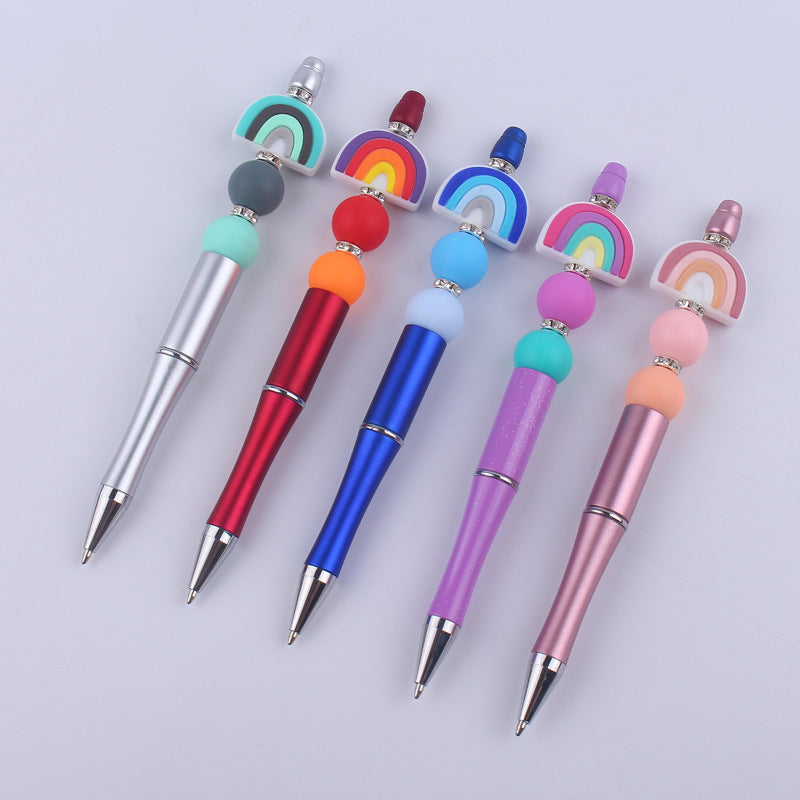 Handmade Rainbow Silicone DIY Bead Pen GuangTian002