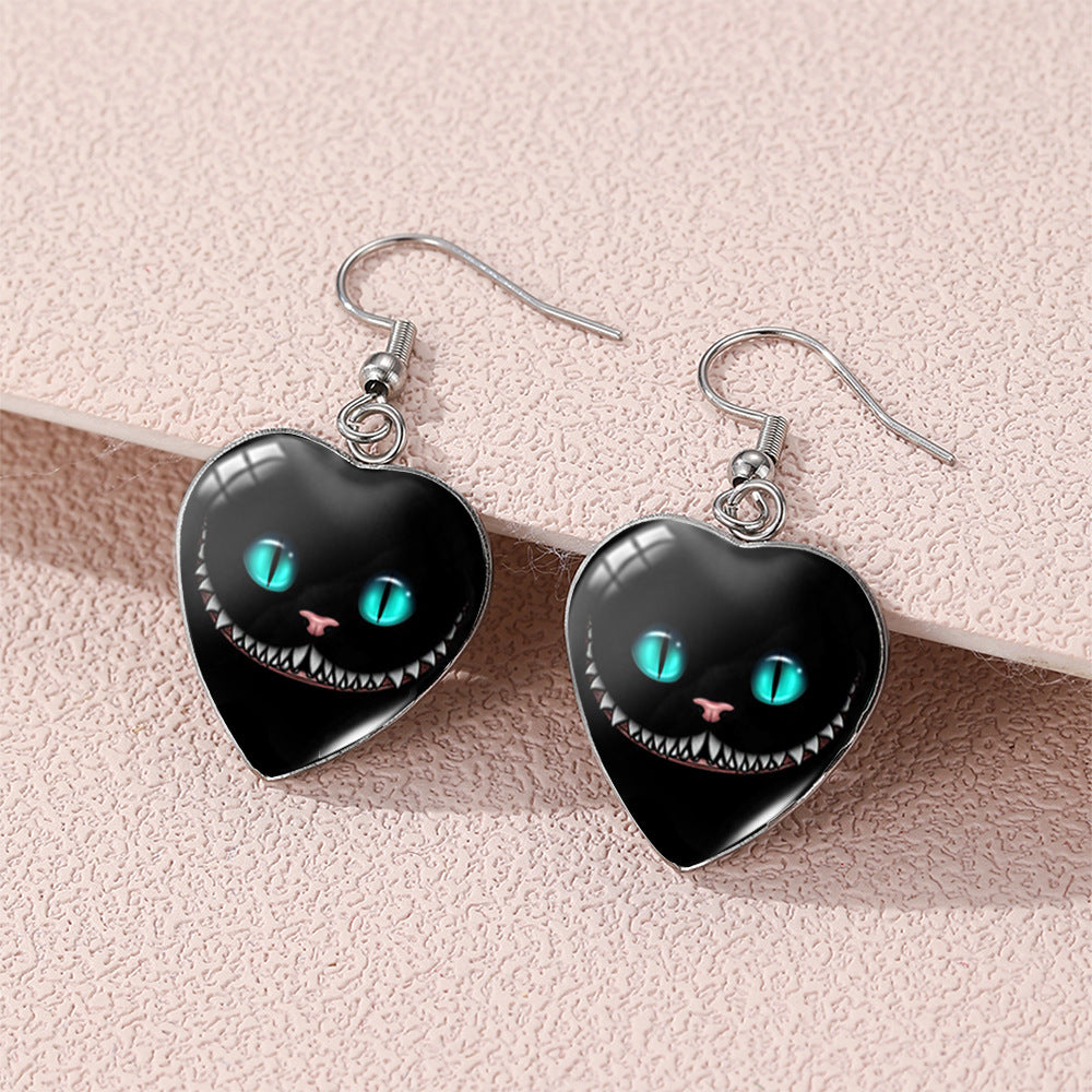 Alloy stainless steel Alice's Wonderland earrings (Minimo de compra 5) MIC-XiangL113