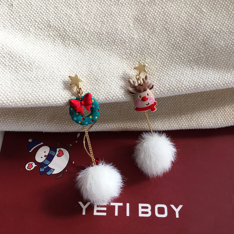 Alloy Christmas Cute Earrings MIC-BAOY050