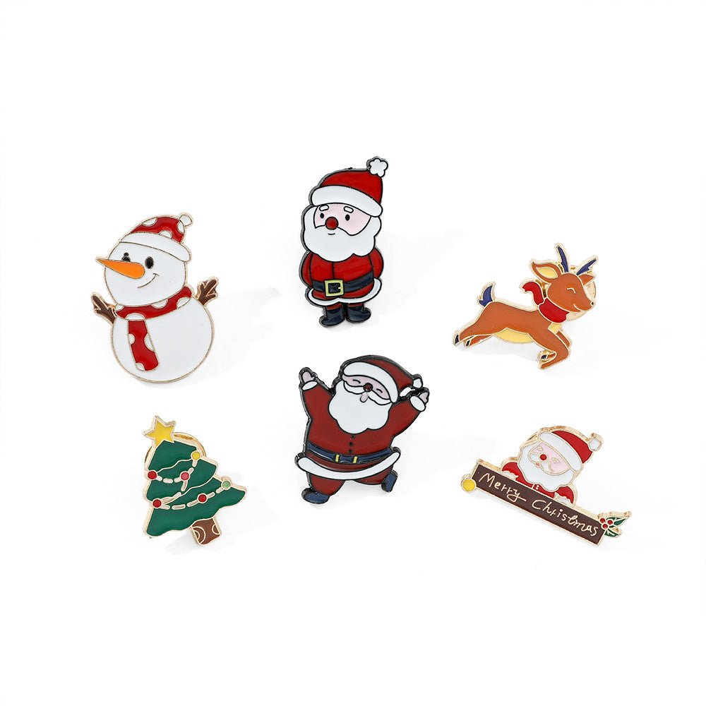 Alloy new Santa Claus brooch (Minimo de Compra 2) MYA-HaoY005