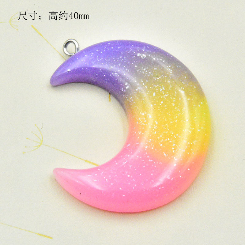 Resin gradient five pointed star accessories MYA-HuiX001