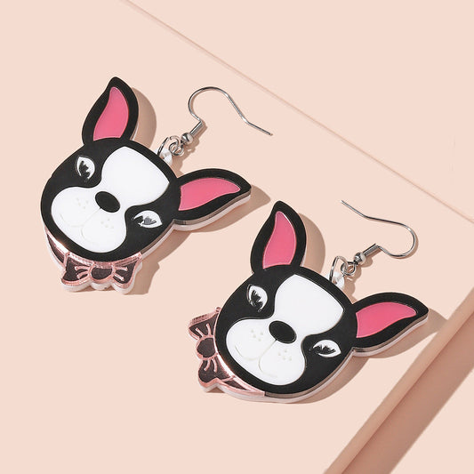 Acrylic cartoon puppy earrings (Minimo de compra 2) MIC-GanL009