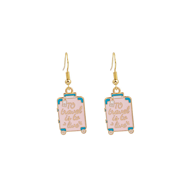 Alloy cartoon cute hot air balloon earrings (Minimo de Compra 2) MIC-MDD057