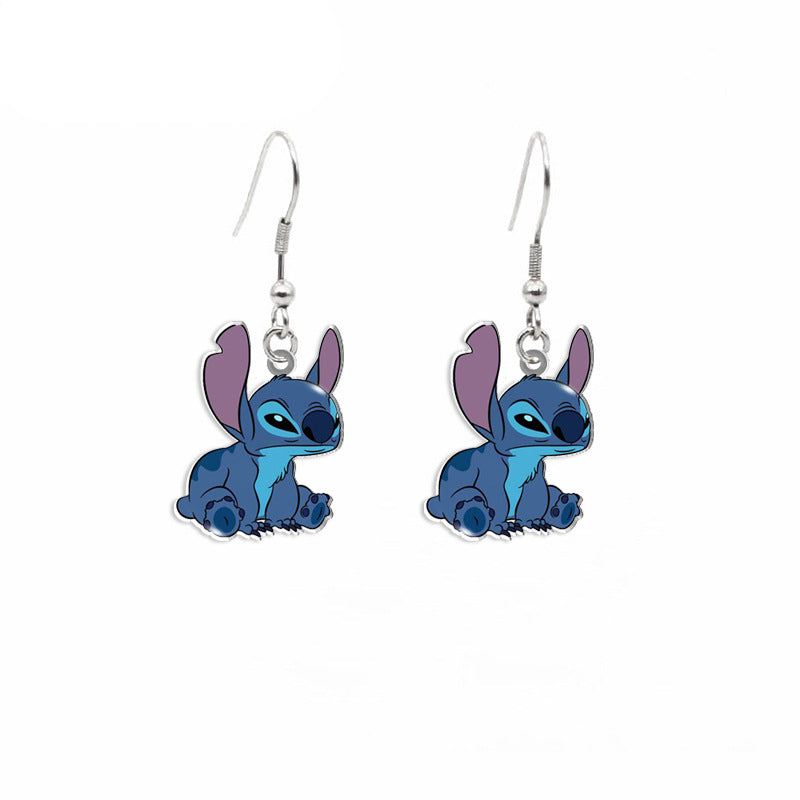 Alloy cartoon cute earrings (Minimo de Compra 2) MIC-ZhaoH002