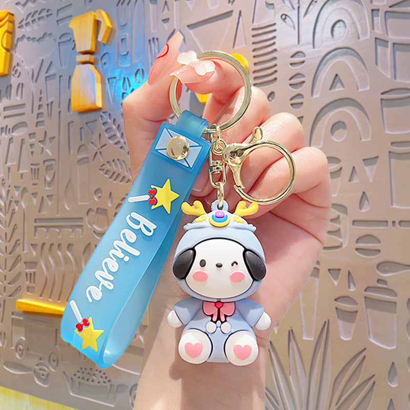 PVC cartoon cute pet cute keychain MIC-YiD040