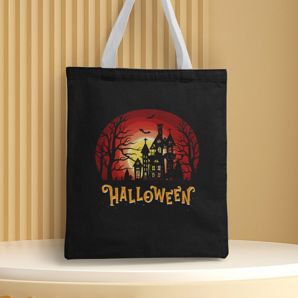 Polyester Halloween canvas shoulder bag (Minimo de Compra 2) MYA-QB007