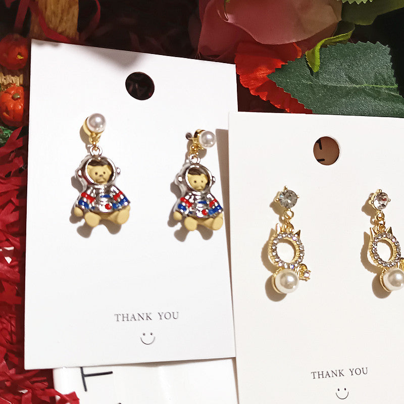 Alloy Little Bear Cute Earrings MYA-XingJ084