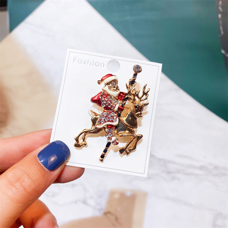 Alloy Santa Claus brooch (Minimo de compra 2) MYA-YiM044