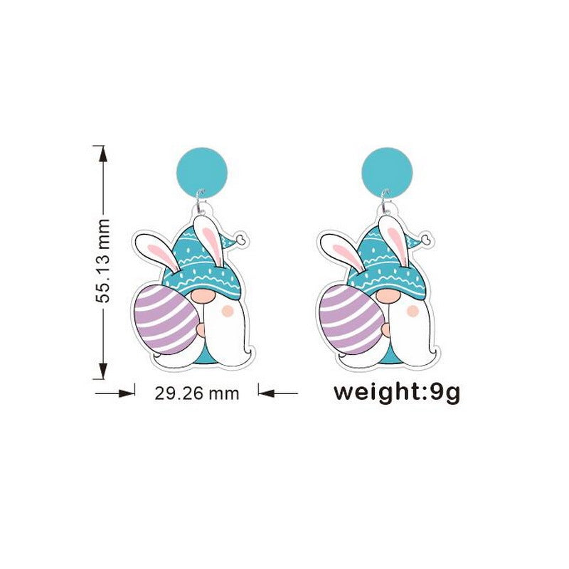 Acrylic truck egg dwarf earrings MYA-XueP144