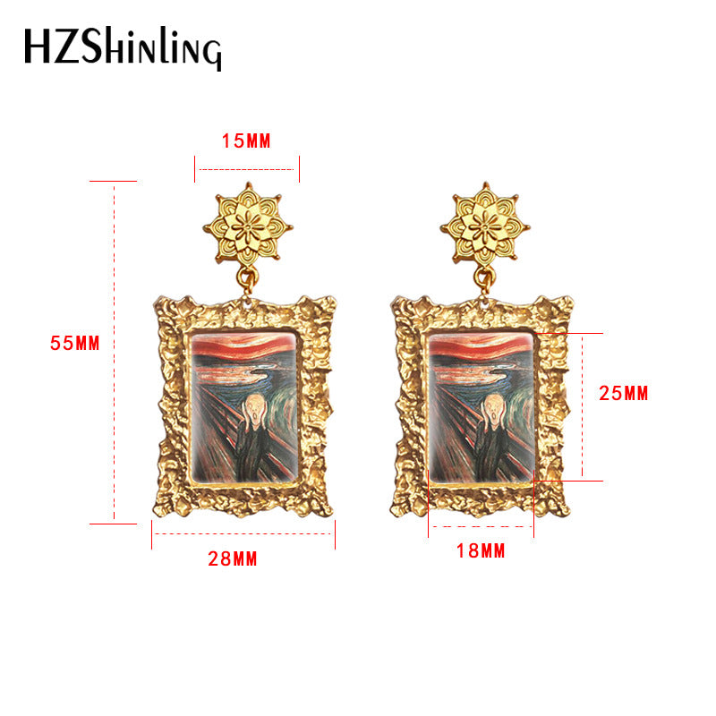 Alloy American Independence Day Earrings (Minimo de compra 5) MYA-XiangL060