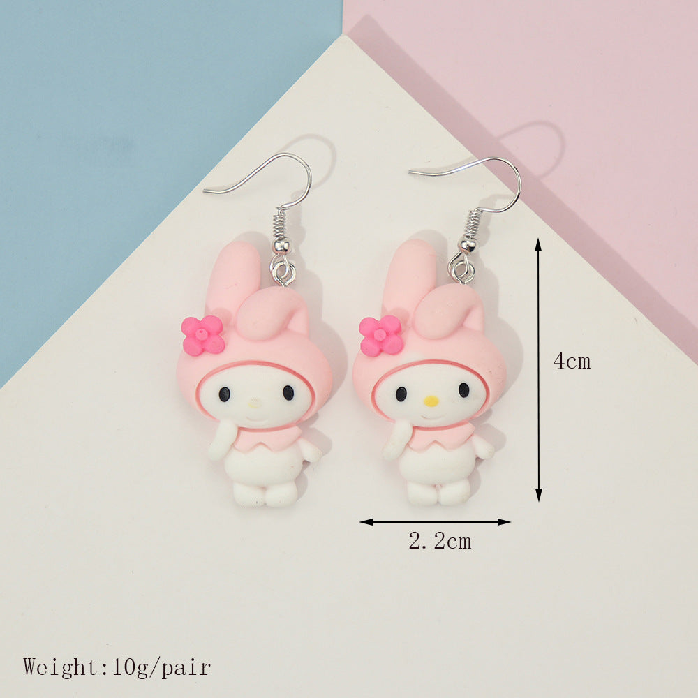 earrings plastic funny cartoon animals Minimo de compra 2 niqing005