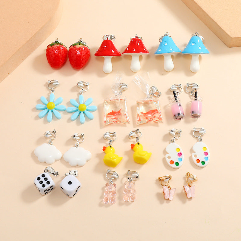 Alloy Hot Selling Fruit Ear Clip (Minimo de compra 2) MIC-ManT012