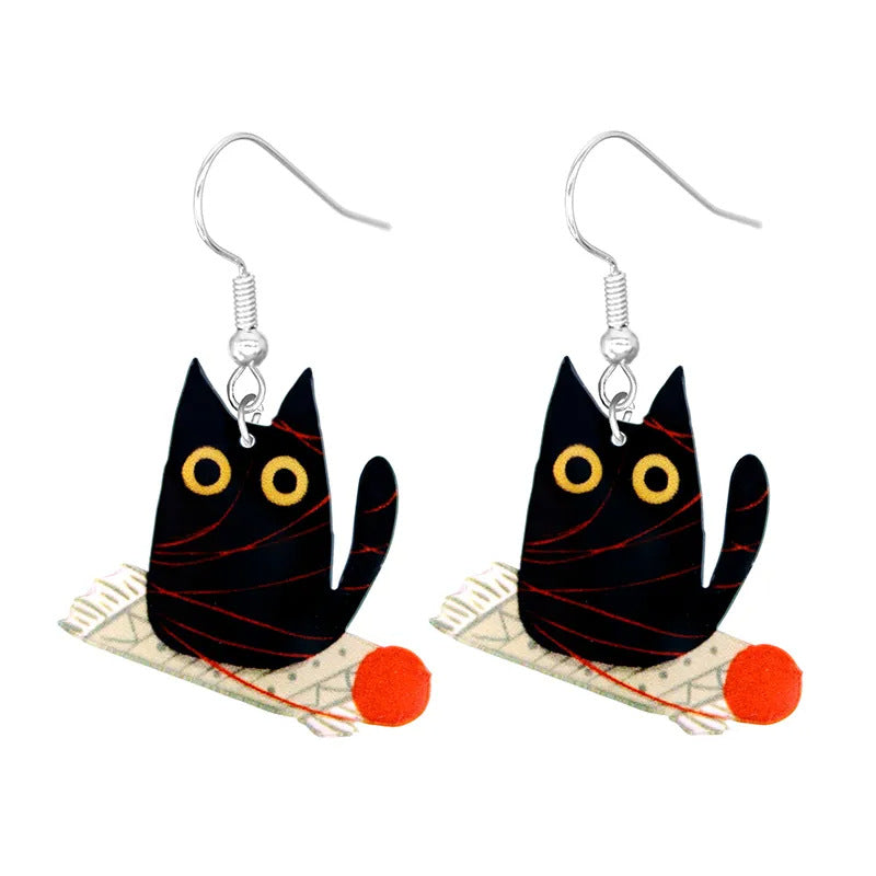 Acrylic cartoon crab earrings (Minimo de Compra 10)  MIC-YuQ006