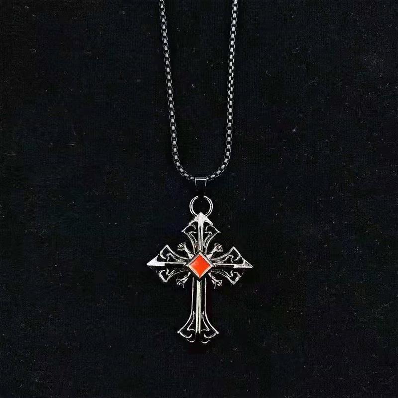 Necklaces Stainless Steel Pattern Hollow Cross Minimo de compra 2 BaiYing007