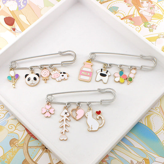 Alloy cartoon animal brooch (Minimo de compra 2) MIC-LiY005