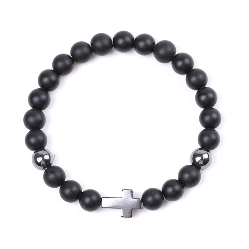 Alloy African Pine Cross Bracelet MIC-XiuH020