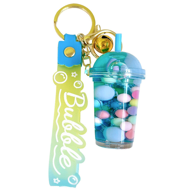 Acrylic Luminous Oil Milk Tea Cup Keychain MIC-YanG010