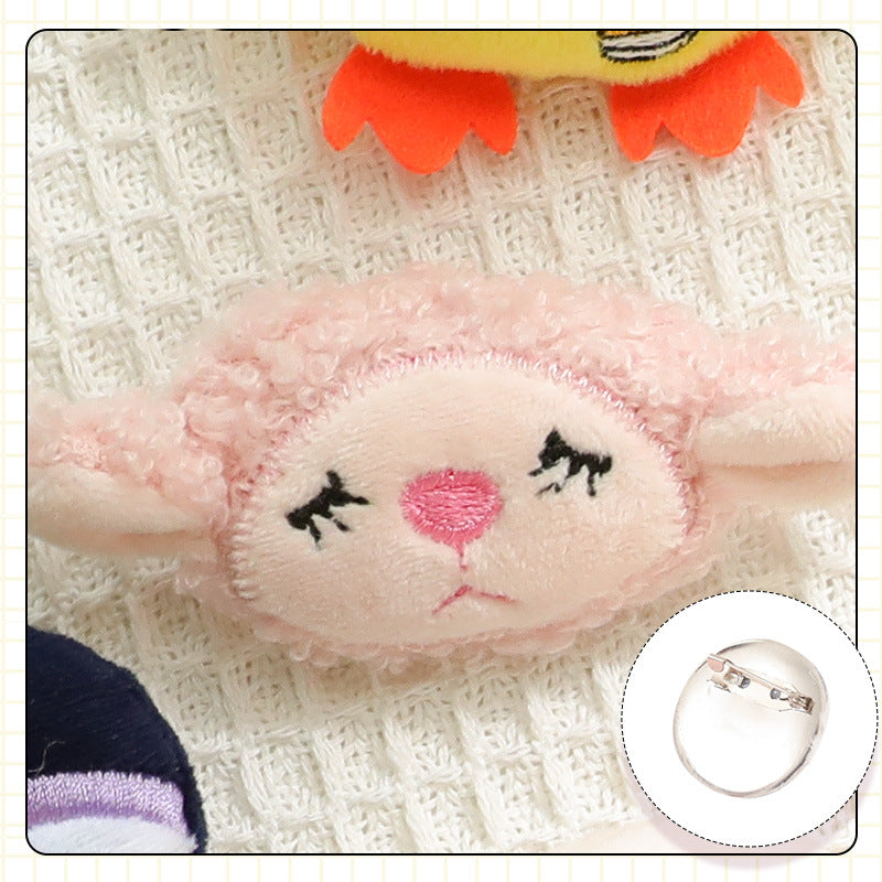 Plush cartoon cute brooch MYA-ZhanY005