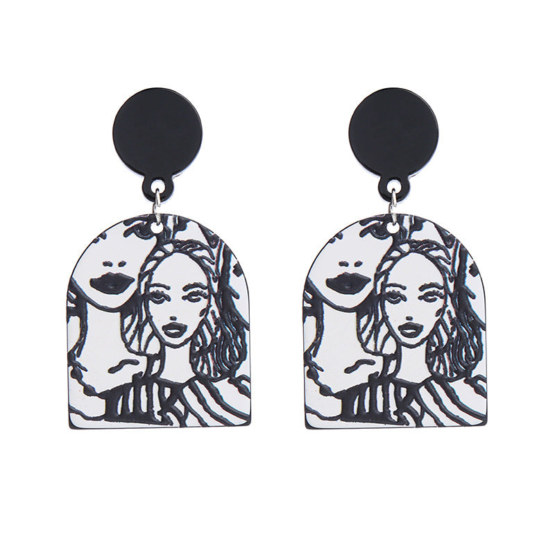 Acrylic New Love Earrings (Minimo de Compra 2) MIC-ChouT029