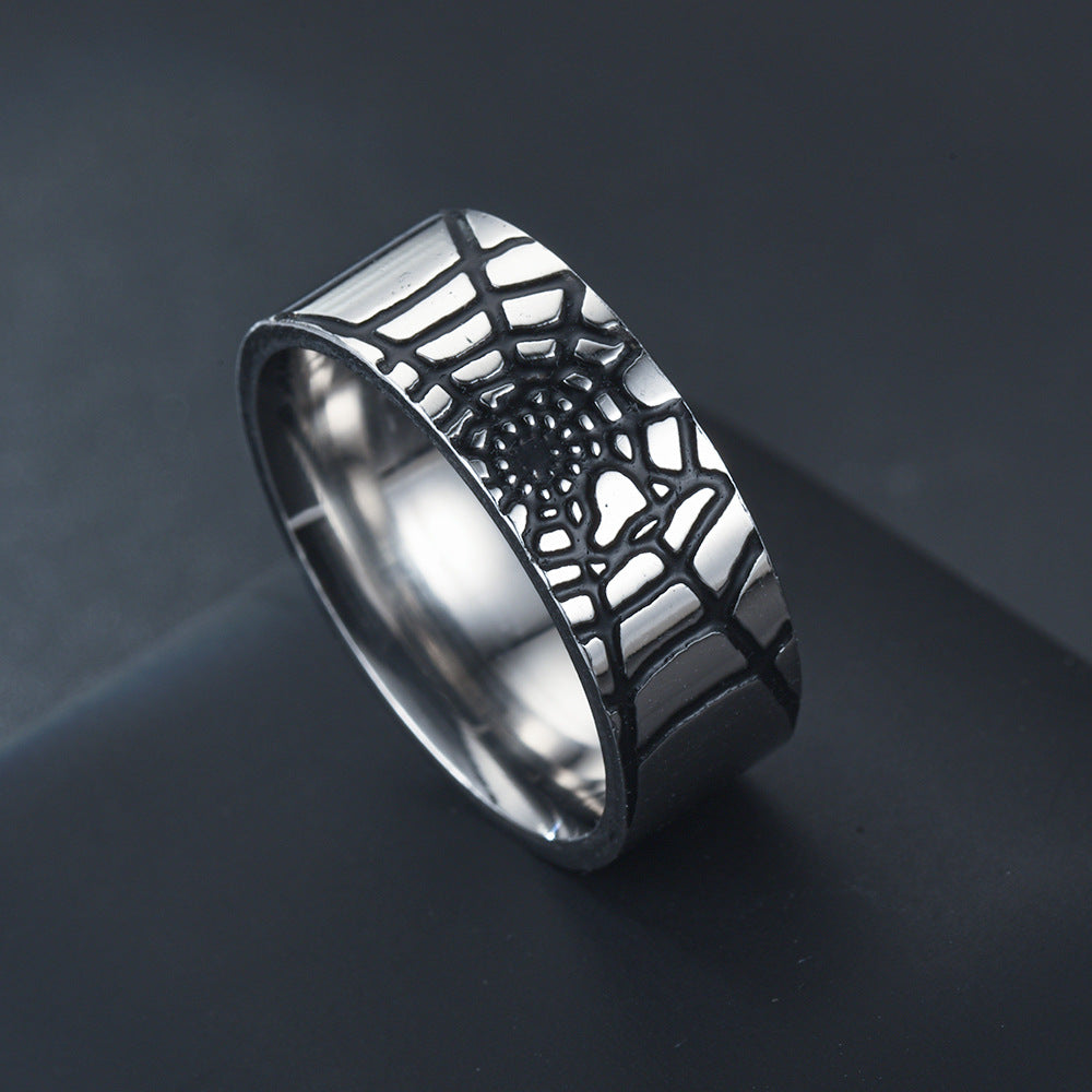 Rings Stainless Steel Spider Web TS152