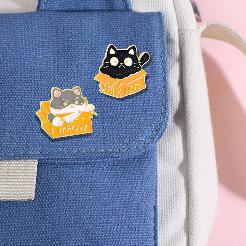 Alloy cartoon cat brooch (Minimo de Compra 5) MIC-YiN033