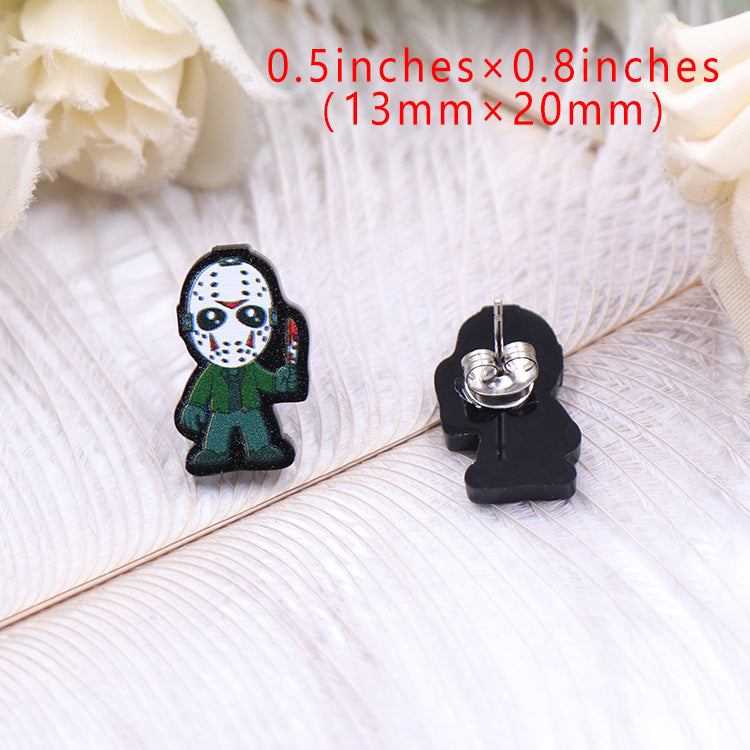 Acrylic Halloween Fashion Earrings (Minimo de compra 5) MIC-XiaoY038