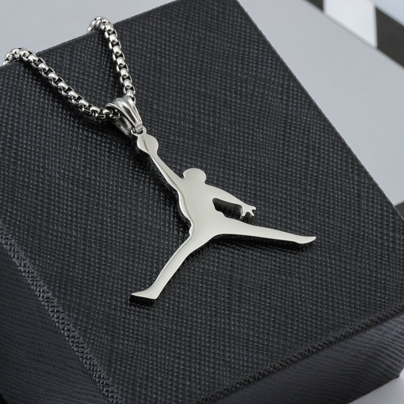 Necklaces Stainless Steel Basketball Trapeze Minimo de compra 2 BaiYing006