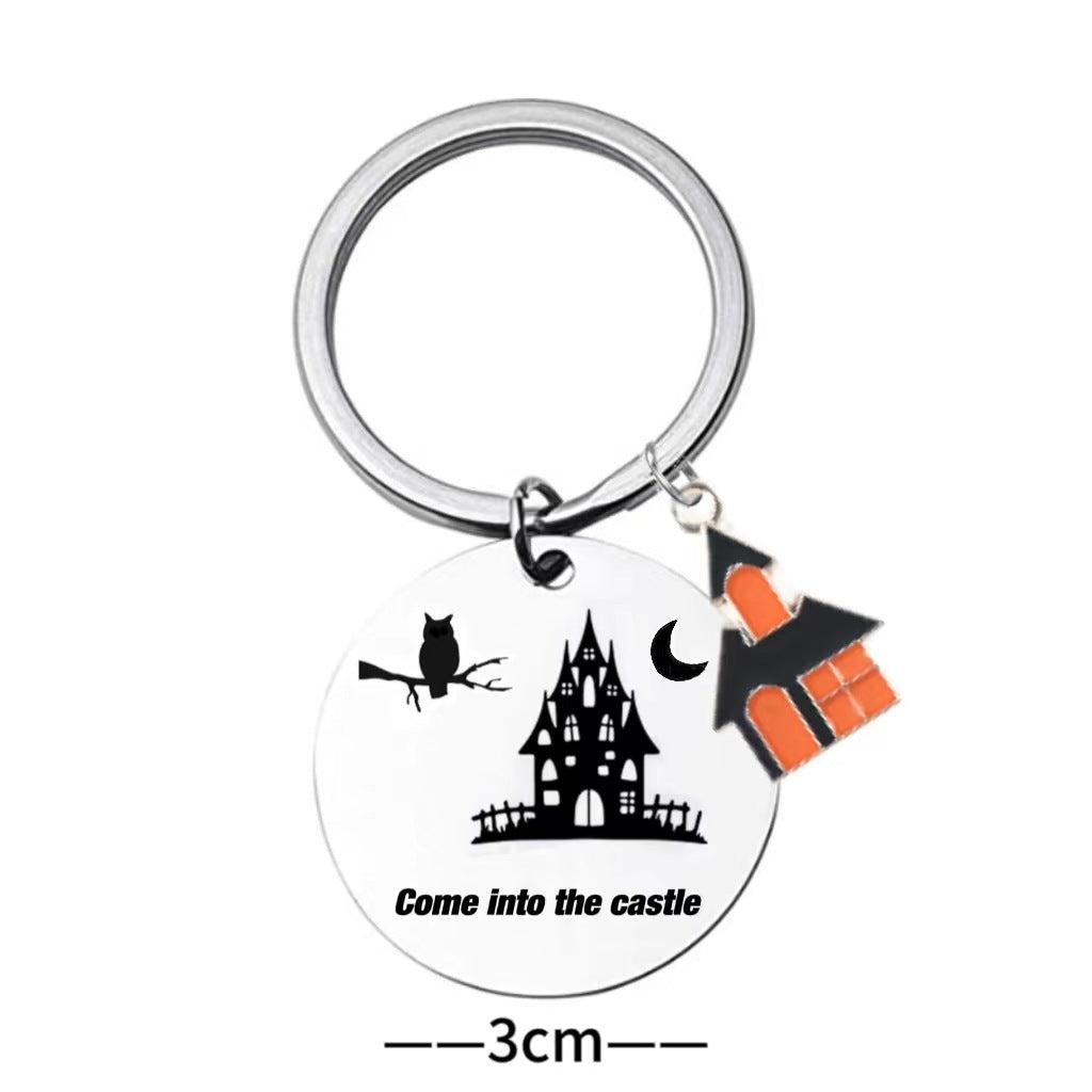 Stainless steel Halloween series keychain MYA-XinJ005