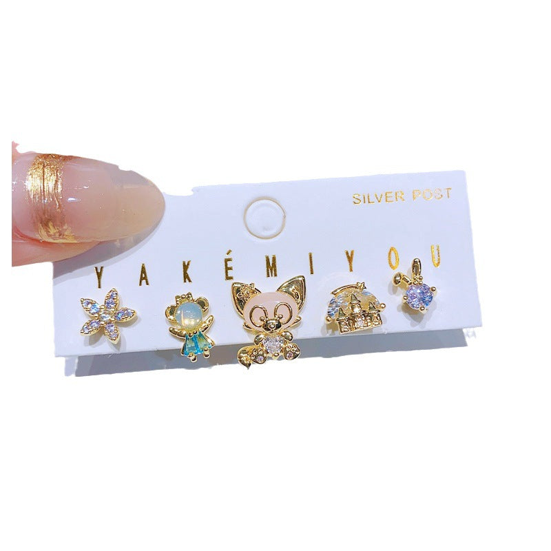 Alloy cute cartoon earrings MIC-MingC032