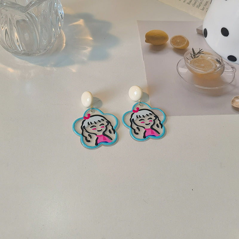 Alloy Fresh Forest Ear Studs MIC-JiuY018