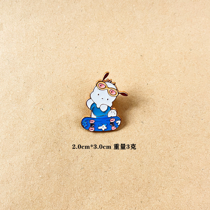 Alloy cartoon personalized brooch (Minimo de compra 6) MIC-ShengM017