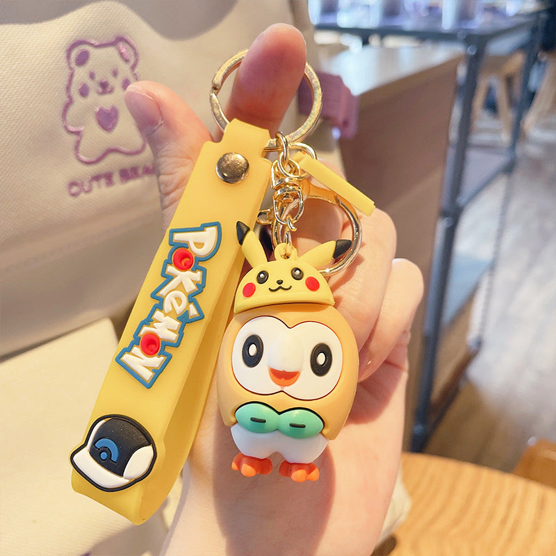 PVC cross dressing duck keychain MYA-JinG052