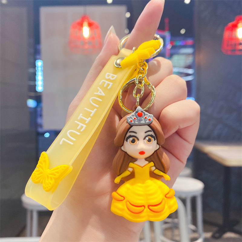 PVC lovely princess keychain （Minimo de compra 2） MYA-YouM004