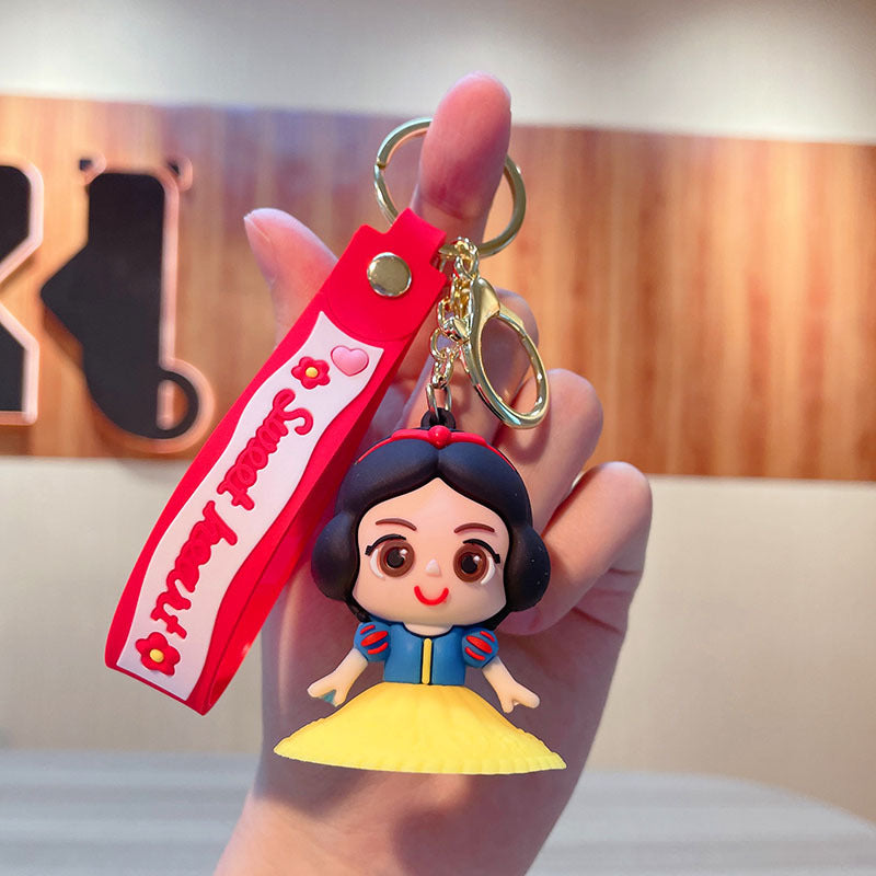 PVC cartoon castle princess keychain MIC-JinG016