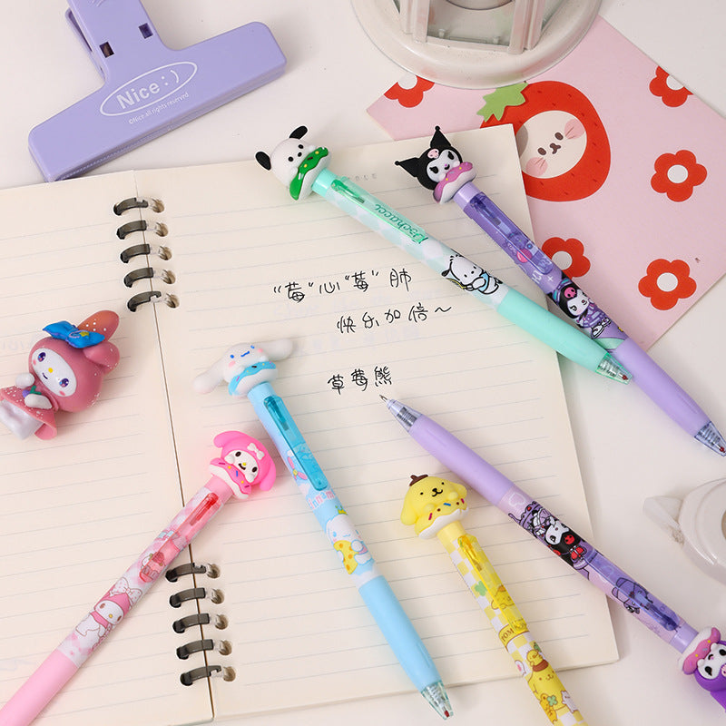 Plastic cute wacky press the neutral pen 36PCS MIC-YJN013