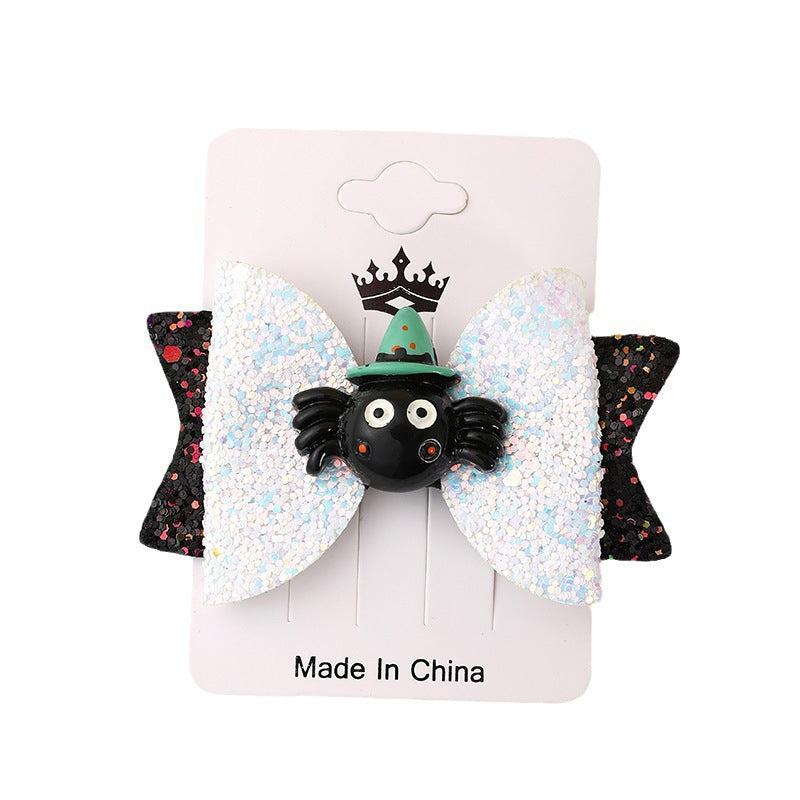 Plastic Halloween bow hair clip MIC-JieD030