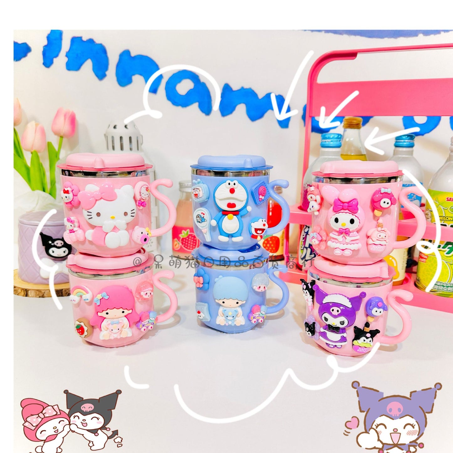 304 stainless steel anime cute cup MYA-DMM005