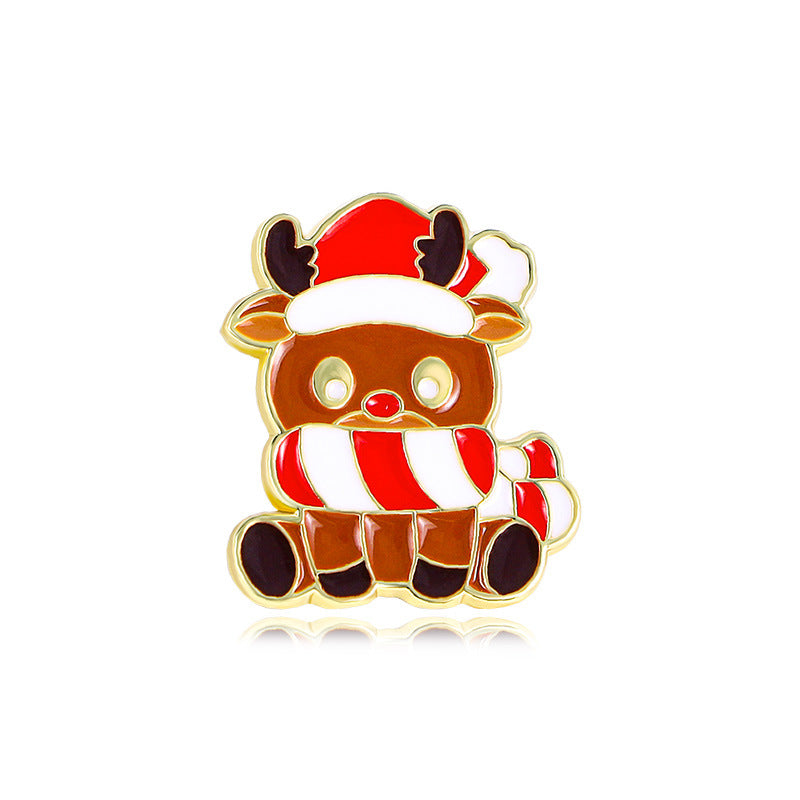 Alloy Christmas Elk Cute brooch (Minimo de Compra 5) MYA-YiN021